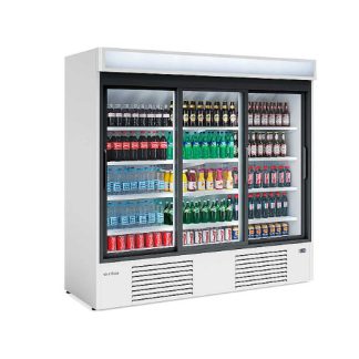 EXPOSITOR REFRIGERADO VERTICAL INFRICO PUERTAS CORREDERAS ERC 200